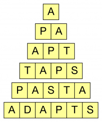 Word Pyramid example solution